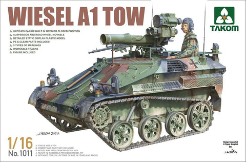 Takom Military 1/16 Wiesel A1 Tow Armored Tracked Vehicle Kit