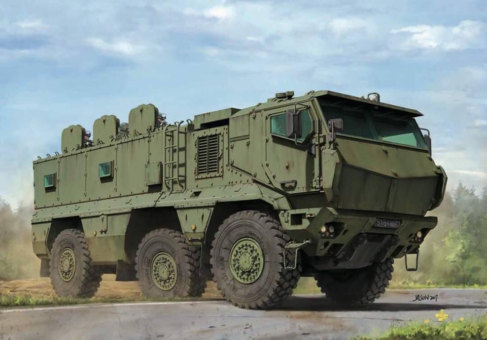 Takom 1/35 Russian Typhoon K MRAP (Mine Resistant Ambush Protected) Vehicle (New Tool) Kit