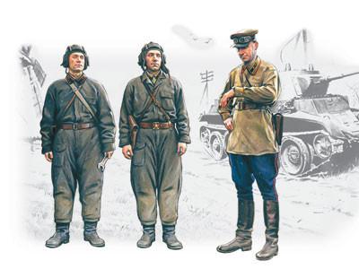 ICM 1/35 WWII Soviet Tank Crew 1939-1942 Kit