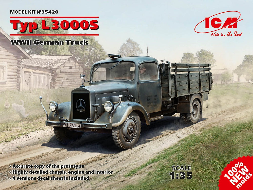 ICM 1/35 WWII German Type L3000S Truck Kit (New Tool)