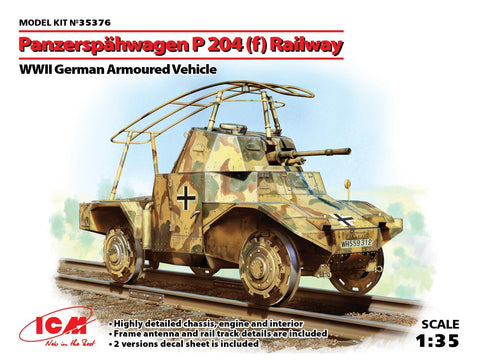 ICM 1/35 WWII German Panzerspahwagen P204(f) Railway Armored Vehicle Kit