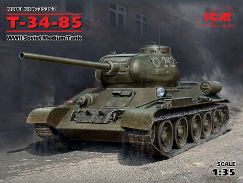 ICM 1/35 WWII Soviet T34-85 Medium Tank Kit