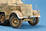 Trumpeter Military Models 1/35 German SdKfz 7/1 Halftrack Late Version w/2cm Flak 38 Gun & Supply Trailer Kit