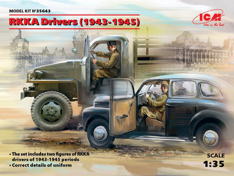ICM 1/35 WWII Soviet Army (RKKA) Drivers 1943-1945 (2) (New Tool) Kit