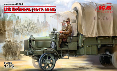 ICM 1/35 US Drivers 1917-1918 (2) (New Tool) Kit