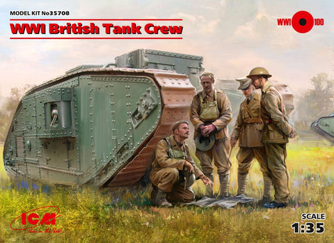 ICM 1/35 WWI British Tank Crew (4) Kit