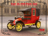 ICM 1/24 1910 Type AG Paris Taxi (New Tool) Kit