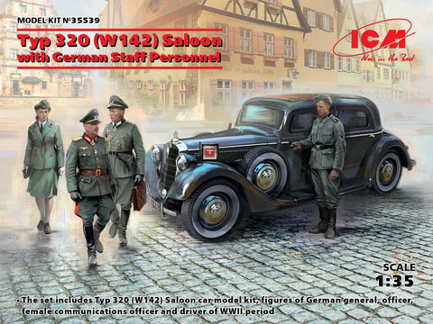 ICM 1/35 Typ 320 (W142) Saloon w/German Staff Personnel Kit