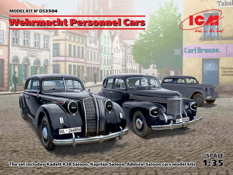 ICM Military Models 1/35 Wehrmacht Personnel Cars Kit