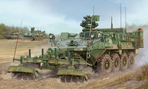 Trumpeter Military Models 1/35 M1132 Stryker Engineer Squad Vehicle (ESV) w/LWMR Mine Roller/SOB Kit
