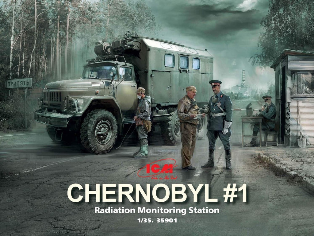 ICM Military Models 1/35 Chernobyl #2: Fire Fighter Diorama Set