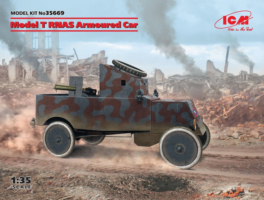 ICM Military 1/35 Model T RNAS Armoured Car (New Tool) Kit