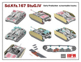 Rye Field 1/35 Sd.Kfz.167 StuG. IV Early Production w/Workable Track Links, Without Interior Kit