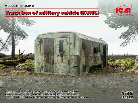 ICM 1/35 Truck Box of Military Vehicle (KUNG) Kit