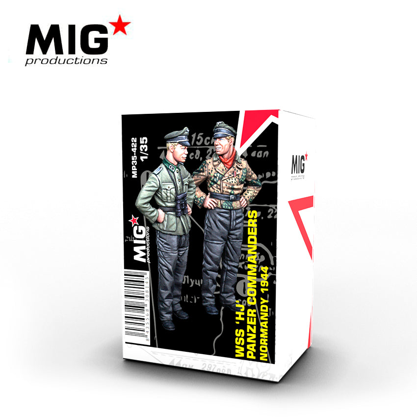 MIG 1/35 WSS HJ Panzer Commanders, Normandy 1944 Resin Figure Set