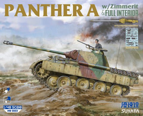 Suyata 1/48 Panther A w/ Zimmerit & Full Interior Kit