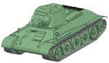Zvezda Military 1/72 Soviet T34/76 Med Tank Snap Kit