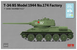 Rye Field 1/35 T-34/85 Model 1944 No.174 Factory Kit