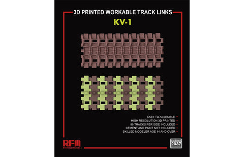 Rye Fiels 1/35 KV-1 3D PRINTED WORKABLE TRACK SET