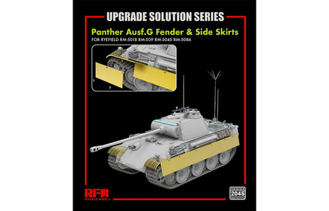 Rye Field 1/35 Upgrade Parts For The Panther Ausf.G Fender & Side Skirts