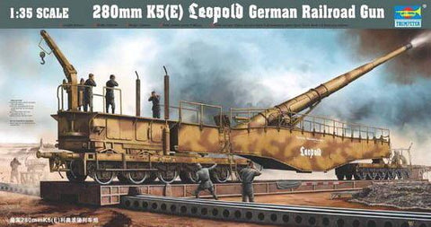Trumpeter Military Models 1/35 German Railway Gun K5(E) Leopold Kit