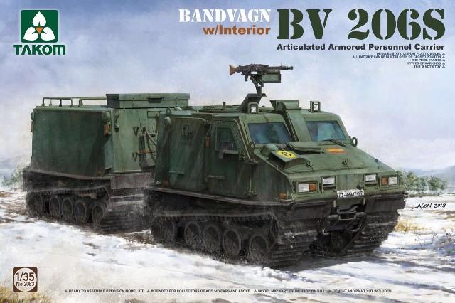 Takom 1/35 Bandvagn BV206S Articulated Armored Personnel Carrier w/Interior (New Tool) Kit