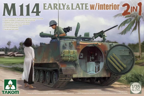 Takom 1/35 M114 Early & Late Type w/ Interior Kit