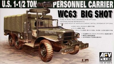 AFV Club 1/35 WC63 Big Shot 1.5-Ton Personnel Carrier Kit