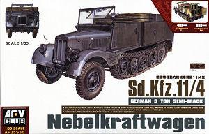 AFV Club 1/35 German SdKfz 11/4 3-Ton Semi-Track Nebelkraftwagen Kit