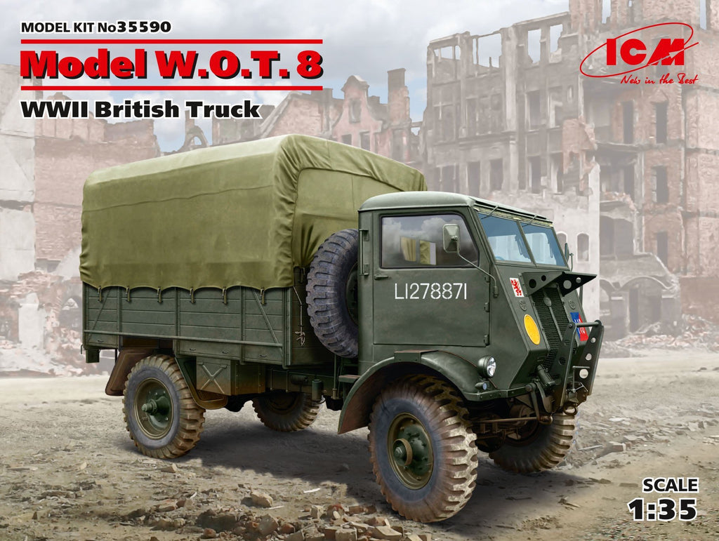 ICM Military Models 1/35 WWII British Model WOT 8 Truck Kit