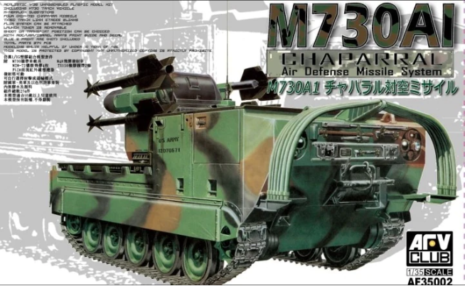 AFV Club 1/35 M730A1 Chaparral Tank Kit