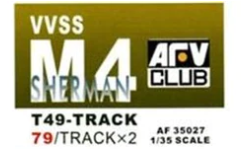 AFV Club 1/35 M4 T49 Track Links (2) Kit