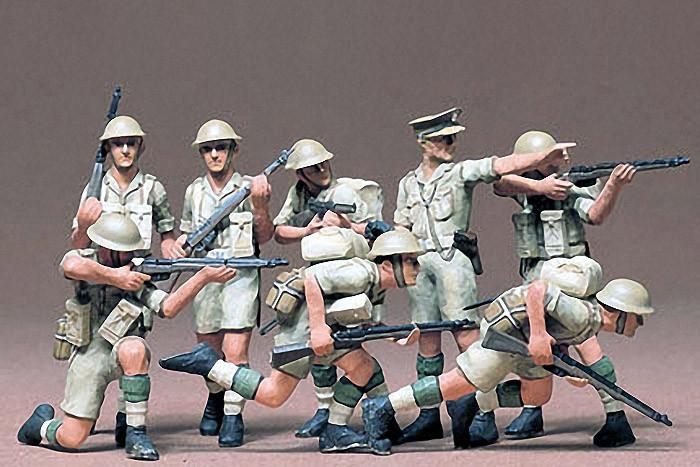Tamiya 1/35 Scale British Eight Army Infantry Desert Rat Set - Kit 35032 Tamiya 1/35 Scale British Eight Army Infantry Desert Rat Set - Kit 35032
