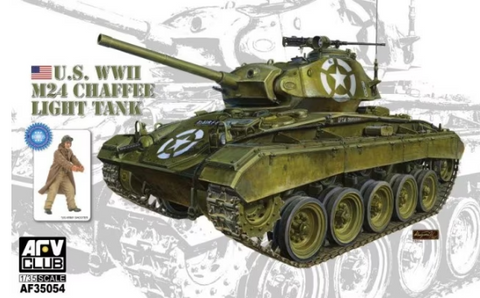 AFV Club 	1/35 WWII US M24 Chaffee Light Tank Kit