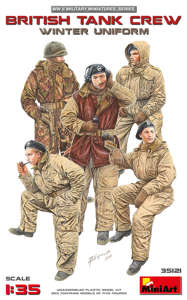 MiniArt Military Models 1/35 British Tank Crew Winter Uniform (5) Kit –  Military Model Depot