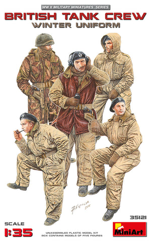 MiniArt Military Models 1/35 British Tank Crew Winter Uniform (5) Kit