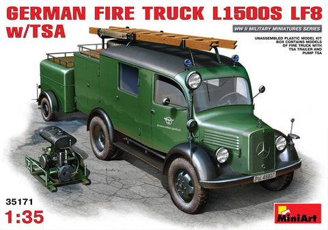 MiniArt Military 1/35 German L1500S FDB Fire Truck w/TSA Kit