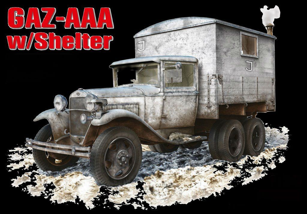 MiniArt 1/35 GAZ-AAA Truck w/Shelter Kit