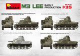 MiniArt 1/35 M3 Lee Early Production Tank w/Full Interior (New Tool) Kit