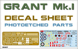 MiniArt 1/35 M3 Grant Mk1 Tank w/Full Interior (New Tool) Kit