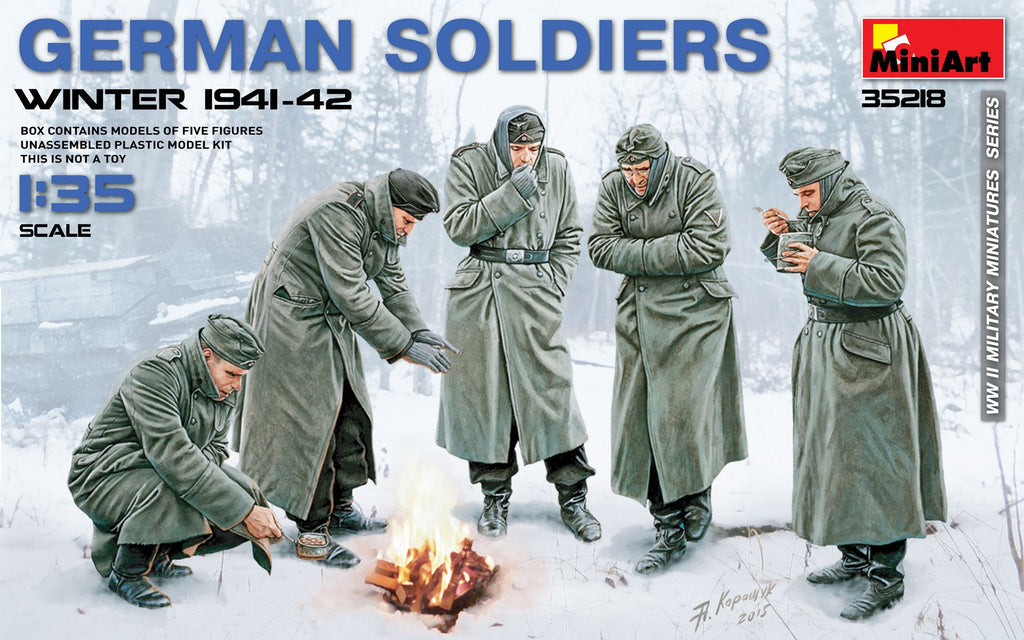 MiniArt Military Models 1/35 German Soldiers Winter 1941-42 (5) Kit –  Military Model Depot