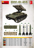 MiniArt 1/35 BM8-24 Self-Propelled Rocket Launcher (New Tool) Kit