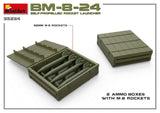 MiniArt 1/35 BM8-24 Self-Propelled Rocket Launcher (New Tool) Kit