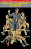 MiniArt Military Models 1/35 Soviet Soldiers Riders (5) Special Edition Kit