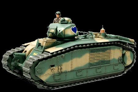 Tamiya 1/35 French Battle Tank Char B1bis w/75mm Gun Kit