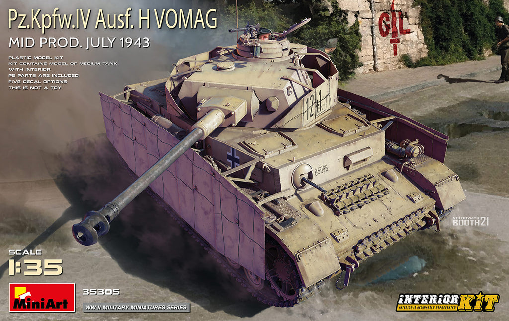 Miniart 1/35 Pz.Kpfw.IV Ausf. H Vomag. Mid Prod. (July 1943) Interior Kit