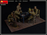 MiniArt 1/35 Dinner on the Front: Soviet Soldiers (5) w/Furniture & Accessories Kit