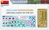 MiniArt 1/35 Bulgarian Maybach T-IV H Kit