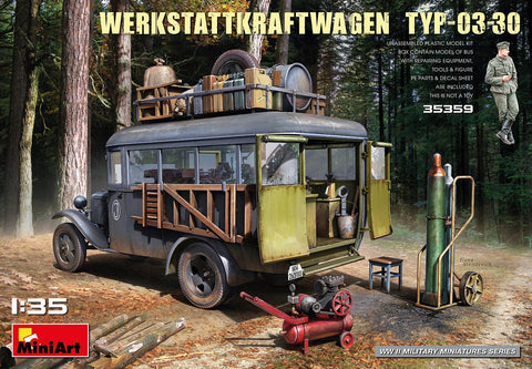 MiniArt 1/35 German Mobile Workshop Truck Type 03-30 w/Equipment & Figure Kit
