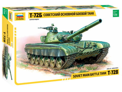 Zvezda 1/35 Soviet T72B Main Battle Tank Kit
